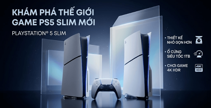 PS5 Slim chơi game 4K