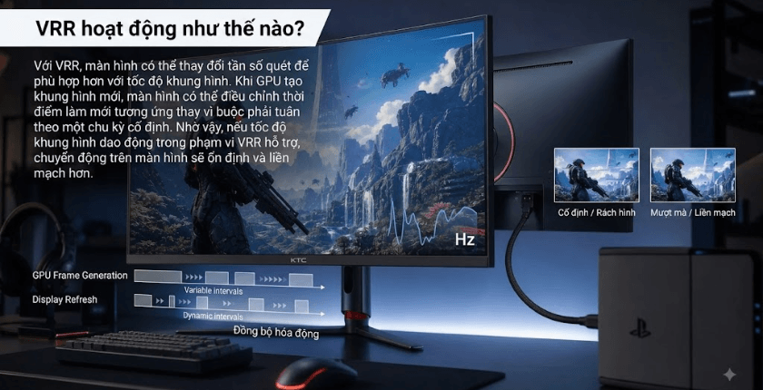 Công nghệ VRR khi chơi game