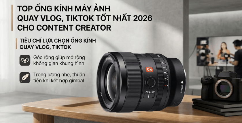 lens quay TikTok cho Content Creator